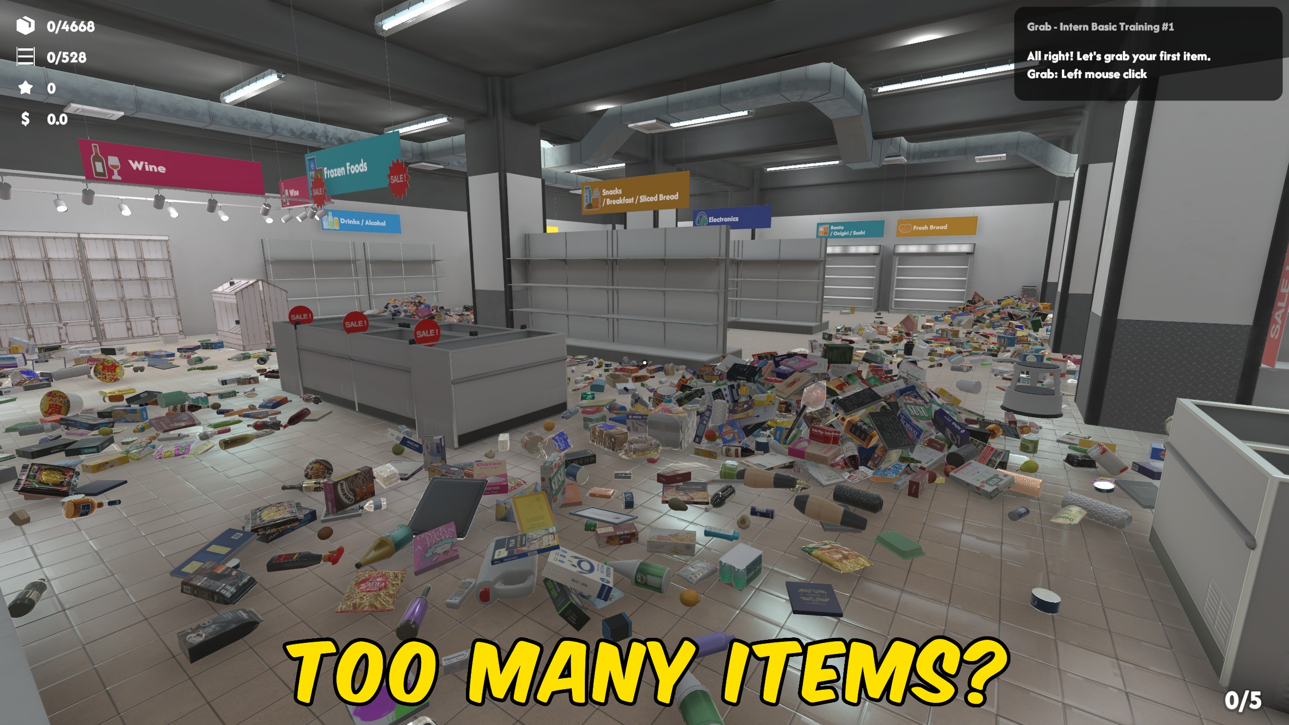 Supermarket Chaos — Auto Fill Shelves